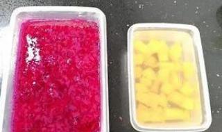 白凉粉怎么做水果果冻